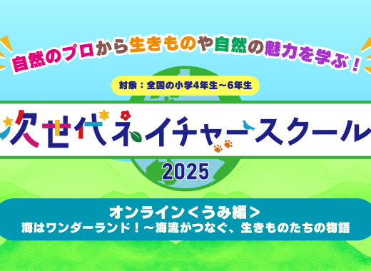 【レポート】次世代ネイチャースクール2025 オンライン＜うみ編＞